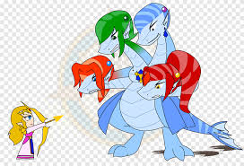 A page for describing characters: Lernaean Hydra Dragon The Legend Of Zelda Breath Of The Wild Drawing Princess Ruto Castle Of Surprise Legendary Creature Mammal Png Pngegg