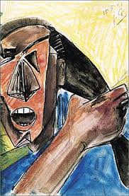 Étude pour l'homme cactus (estudio para el hombre cactus). Julio Gonzalez Sculptor Art Art Sketchbook Painting