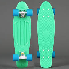 Mint And Blue Penny Board Unas Azules Verde