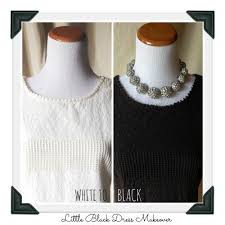 From White To Black Learn How To Dye Any Dress Into A Little Black Dress With Rit Dye Clothes Dye Dying Clothes Black Diy Dye Clothes