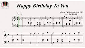 Right Hand Happy Birthday Sheet Music Easy With Letters 42 Happy Birthday To You Piano In 2021 Happy Birthday To You Happy Birthday Song Music Happy