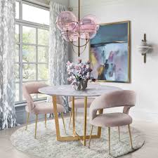 Rocco Dining Chair Blush Chairs Benches Dining Furniture Velvet Dining Chairs Dining Chairs Gray Dining Chairs