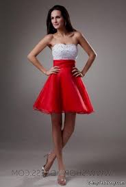 Short Red And White Bridesmaid Dresses Looks B2b Fashion Formal Evening Dresses Sweetheart Prom Dress White Cocktail Dress