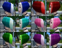 Find sims 4 cc in simsday. 26 Chunky Highlight Recolors Of Short Wedge Female Hair By Coffintramp At Mod The Sims Sims 4 Updates