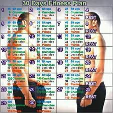 30 Days Fitness Plan 30 Day Fitness Workout Plan Easy Workouts