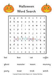 Kids, as well as adults, love these word searches. Halloween Word Search 1