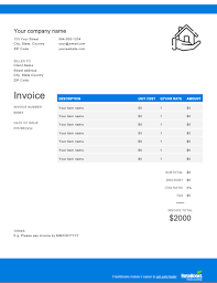Free Construction Invoice Template Download Now Get Paid Easily Invoice Template Invoice Template Word Template Google