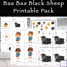 Tony hawk 3 ps2 iso. Baa Baa Black Sheep Printable Pack Simple Living Creative Learning