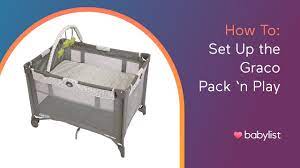 How To Set Up A Graco Pack N Play Babylist Youtube