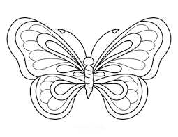 These pictures are created for young artists! 112 Best Butterfly Coloring Pages Free Printables For Kids Adults