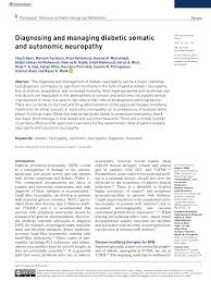 Diabetic neuropathy is a common complication of both type 1 diabetes and type 2 diabetes. Pdf Diagnosing And Managing Diabetic Somatic And Autonomic Neuropathy