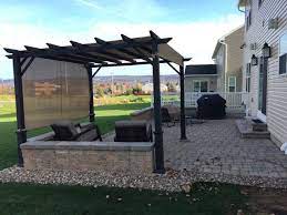 Diy Paver Patio Fire Pit Pergola Project Time Lapse Youtube Fire Pit Pergola Diy Patio Pavers Pergola