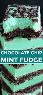 Mint Chocolate Chip Fudge Recipe Strawberry Recipes Dessert Recipes Food Recipes