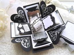 Happy Birthday Diy Surprise Box For Boyfriend Happy Birthday Explosion Photo Box Photo Box Silver And Etsy Exploding Box For Boyfriend Explosion Box Presents For Boyfriend Anniversary