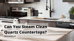 You can keep the quartz countertops in your kitchen or bathroom spotless by cleaning them daily. Can You Steam Clean Quartz Countertops Cleaners Talk