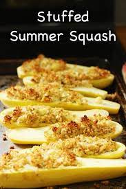 Stuffed Yellow Squash Recipe Recipe Yellow Squash Recipes Summer Squash Recipes Recipes