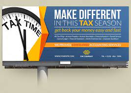 tax and accounting advertising bundle accounting billboard design accounting services