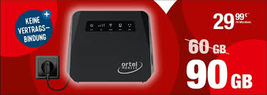 Einfachen flatrates nur zum surfen und doppel flatrates zum surfen und telefonieren. Ortel Mobile Spot Bundle 90gb Internet Router Kaufland De