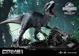 It has a mixture of dna from various dinosaurs including the tyrannosaurus rex and a velociraptor and was a created. Jurassic World Film Indominus Rex Statue By Prime1 Ca 105 Cm Breit Bunker158 Com