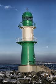 Warnemunde Westmole Lighthouse The Good Place Baltic Sea