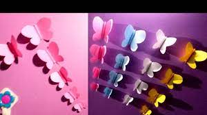 Paper butterfly cutting step by step. How To Make A Butterfly Simple Paper Butterfly Awesome Paper Butterfly Paper Cutting Tutorial Youtube