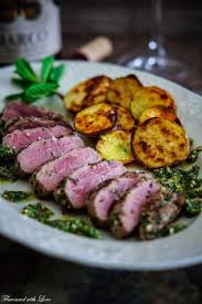 Food Wine Paring Gegrillte Lammlachse Mit Salsa Verde Und Marco Valerio Marcial Lammlachse Salsa Verde Lammlachse Rezept