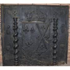 Plaque De Cheminee Ancienne Piliers D Hercule Fleurs De Lys Et Grappe De Raisins Plaque Cheminee Antiquites Francaises Plaque