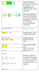 Solving Equations With Fractions Solving Equations Fractions Equations