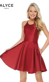 Fit And Flare Open Back Alyce Designer Party Dress Prom Dresses Short Dresses Designer Party Dresses