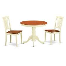 A good kitchen table for small spaces ought to consist of at least a dinette set and sitting space for at least a few stools. East West Furniture Anav3 Whi W 3 Pc Small Kitchen Table And Chairs Set Small Table Plus 2 Dining Chairs