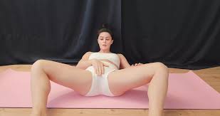 Lina Moreau gets Horny During Yoga and gets it on with a Big Dildo