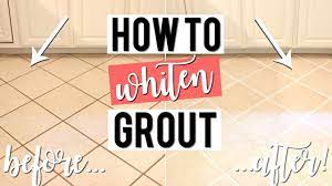 Hydrogen peroxide is an effective solution to remove the dirt and dust that have been accumulating in the floor grout for a long time. How To Whiten Grout Without Scrubbing Cheap Easy Diy Youtube