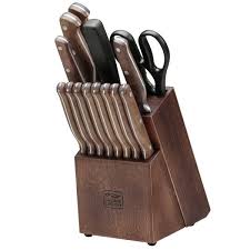 Chicago cutlery walnut tradition 10 sharpening steel, manufacturer: Chicago Cutlery Precision Cut 15 Piece Block Set With Walnut Handle 1134513 Blain S Farm Fleet