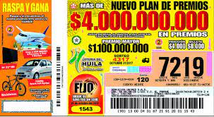 4501 del martes 29 de junio 2021, esta noche apuesta por un premio mayor de $1.200 millones de pesos, recuerda que que este es el resultado del premio mayor del martes 29 de junio 2021 el cual sera publicado en vivo despues de las 11 de la noche. Loteria Del Huila Aumenta Plan De Premios En Mas De 4 000 Millones