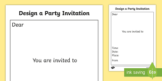 These blank party invitation templates offer an easy way to get ready for your event without the wait of using a printing service. Children S Birthday Invite Card Template Primary Resource