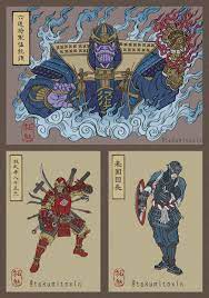 Miniature monkey traditional japanese art japanese artwork chinese design korean art primates japanese culture woodblock print vintage japanese. Traditional Japanese Ukiyoe Style Art Of The Avengers By Japanese Artist Takumi More In Comments Avengers