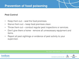 Pests can contaminate water storage tanks interactive exercise: Ppt Food Safety And Hygiene Matters Powerpoint Presentation Free Download Id 6767037