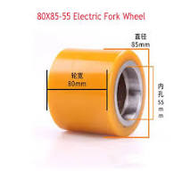 Electric Forklift Bearing Iron Core PU Polyurethane Forklift Heli Balance  Wheel
