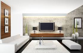 Marble texture breaks up the monotony. How To Decorate Around A Tv