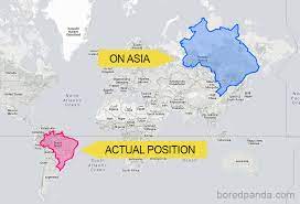 The true size map shows countries as many travelers would say they are meant to be seen: After Seeing These 30 Maps You Ll Never Look At The World The Same Bored Panda