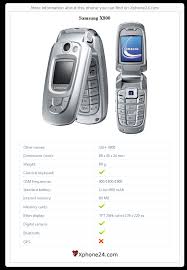 Samsung X800 SGH-X800 To your site ...