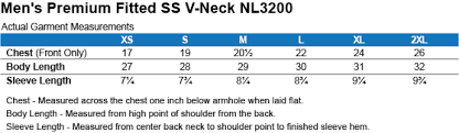 Vincent Nl3200 Next Level Mens Premium Fitted Ss V Neck