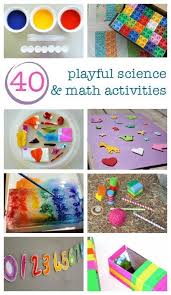 40 Playful Science And Math Activities Creative Math Math Activities Science For Kids