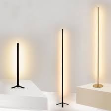Bedside lamps can function as nightstand lamps or simply to fill out the bedroom light. Modern Minimalist Line Led Floor Lamp Bedroom Office Vertical Stand Lights Nordic Tall Tripod Standing Lamps For Living Room Floor Lamps Aliexpress