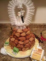 Chicken Nugget Wedding Cake Pizza Wedding Cake Chicken Nugget Bouquet Chicken Nuggets