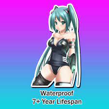 Vocaloid Hatsune Miku Lewd Ecchi Anime Waifu Sticker - Etsy