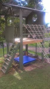 A Fun Fort With Sandpit And Rope Climb Mycubby Cubbyhouse Cubbies Cubby Autralian Aussiekids Australia Pl Backyard Play Backyard Fort Backyard Playset