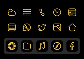 Black and rose gold app icons. How To Create Custom Ios 14 Icons For Your Iphone Free Templates Easil