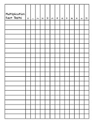 Multiplication Speed Drill Tests Edited To Add Math