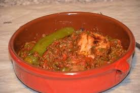 Salade De Poivron Algerienne A La Puree D Ail Recette De Hmiss Le Sucre Sale D Oum Souhaib Salade Poivron Recette Khobz Dar Hmiss